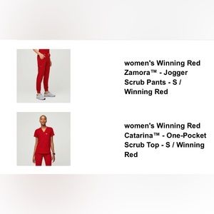 ***SOLD****FIGS SHOCKING RED *LIMITED EDITION* SCRUBS